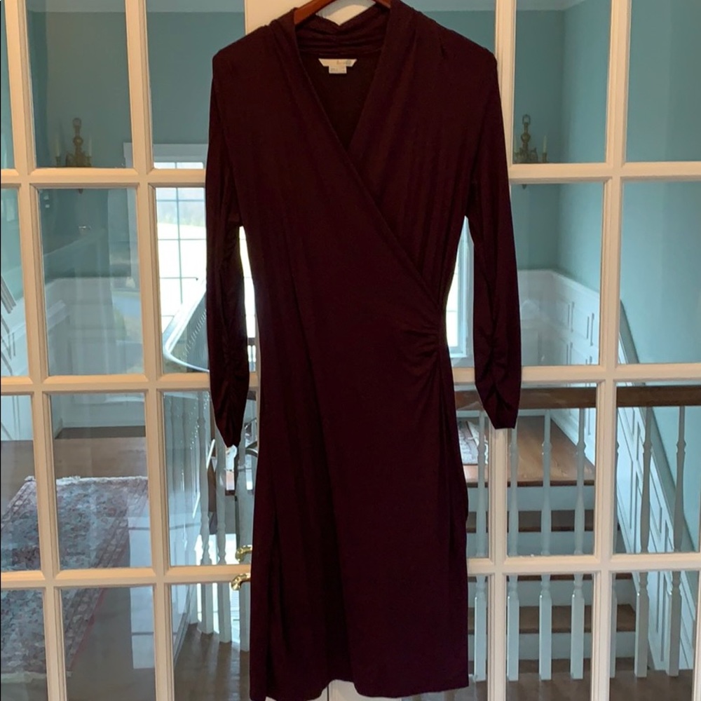 Boden faux wrap midi dress